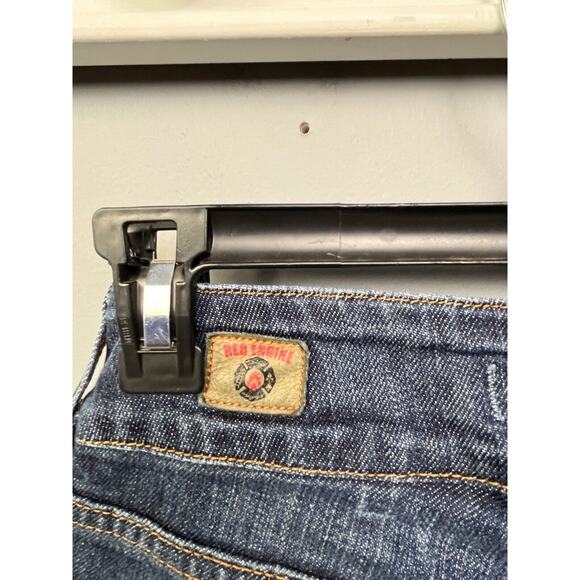 Red Engine Vintage Jeans Women's size 27 Cropped Dark Wash Denim Stretch Blue - Picture 11 of 11